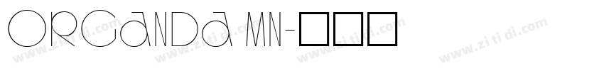 Organda MN字体转换